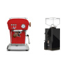 Ascaso Dream PID, Love Red + Eureka Mignon Turbo, BL black