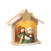 J-Line by Jolipa Prírodný svietiaci Betlehem s keramickými postavičkami Nativity - 14*6*15 cm - J-Line by Jolipa