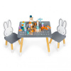 Eco Toys Detský stôl so stoličkami, Bunny