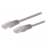 C-Tech CB-PP5-1.5 patch, Cat5e, UTP, 1,5m, šedý