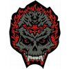 nášivka lebka red