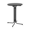 Barový stôl - Ø 80 cm - skladací - čierny - Royal Catering RC-BIS80FB