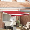 VidaXL Automatická zaťahovacia markíza červená 300 x 250 cm
