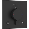HANSGROHE Ecostat Comfort E termostat pod omietku pre 2 spotrebiče, so zabudovanou bezpečnostnou kombináciou podľa EN1717, matná čierna, 33716670