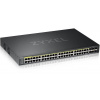 ZyXEL GS2220-50HP, EÚ región, 48-port GbE L2 PoE Switch with GbE Uplink (1 year NCC Pro pack license bundled)
