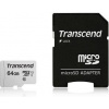 Transcend 64GB microSDXC 300S UHS-I U1 (Class 10) paměťová karta (s adaptérem) TS64GUSD300S-A