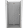 Mexen, Mexen Lunar-F skladacie ľavé sprchové dvere 60 cm, transparentné, brúsený nikel - 836-060-000-97-00-L