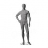 Figurína, manekýna pánska CITY 04, matná šedá