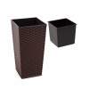 Kvetináč, črepník - Lamela Finesion Rattan25x25H47 + Mokka (Kvetináč, črepník - Lamela Finesion Rattan25x25H47 + Mokka)