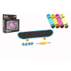 Teddies Skateboard prstový šroubovací plast 9cm s doplňky 4 barvy v krabičce 14x14x4cm