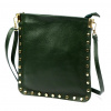 Dámska kožená kabelka Luka 26-003 DOLLARO zelená 26 x 26 x 4 cm