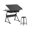 Fromm & Starck Kresliaci stôl - 115 x 60 cm - nastavenie sklonu a výšky - so stoličkou STAR DESK 08