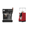 Ascaso Steel DUO PID PLUS, Black&Wood + Eureka Mignon Perfetto, CR ferrari red