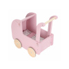 Little Dutch Kočík pre bábiky drevený s perinkou Pink