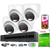 Monitorovací set 8MPx HiLook Hikvision vonkajší, 4 kamery na UTP kábel