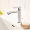 HANSGROHE Rebris S páková umývadlová batéria s plastovou odtokovou súpravou s tiahlom, výška výtoku 109 mm, chróm, 72517000