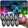 PODSVIETENIE PODVOZKU LED RGB LAMPIČKY POD AUTO 8ks + DIAĽKOVÝ OVLÁDAČ APPka