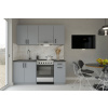 VerDesign, SALVIA jednoduchá kuchynská linka 180 cm, bledosivá LTD