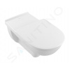 Villeroy & Boch ViCare Závesné WC bezbariérové, zadný odpad, DirectFlush, CeramicPlus, alpská biela 4601R0R1