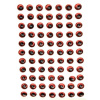 Behr 3D oči pre umelé nástrahy a jigové hlavičky 3D Fisheyes Varianta: červené ø 3 mm 154 ks (6713233)