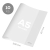 JUNIOR Obal na zošit A5 PVC 306x217 mm, hrubý/transparentný, 10 ks