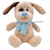 Pes plyšový s modrým šálom a visačkou 23cm 5904754600651 TM toys spolka