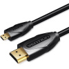 Vention Micro HDMI to HDMI Cable 2 M Black VAA-D03-B200