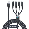 Joyroom KP27724 USB 4v1 USB-A - 2 x USB-C, 1,2m, černý