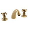 SAPHO ANTEA trojprvková umývadlová batéria s výpusťou, bronz S3026