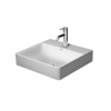 Duravit DuraSquare Umývadlo, 50x47 cm, bez prepadu, s otvorom na batériu, DuraCeram, WonderGliss, biela 23535000411
