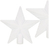 Springos Hviezda na stromček 21 cm trblietavá biela, vianočná ozdoba