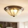 Lindby LED stropné svietidlo Henja, starožitná mosadz, Ø 32 cm, stmievateľné - 9621547