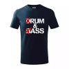 Drum & Bass (Rum & Ass) - Tričko detské bavlnené - 146 cm/10 rokov ( Tmavomodrá (veľmi tmavá - skoro čierna) )