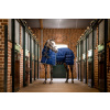 Deka stájová Rambo Optimo, s krkem, 400 g, navy/beige, baby blue & navy Délka zad: 125 cm