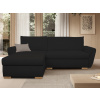 Rohová sedačka Helvetius, čierna látka