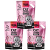 BUBU Pets Nehrudkujúca silikónová podstielka Micro Pink 3x7,2l