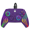 PDP Afterglow Wave, Xbox Series X|S, Xbox One, PC, RGB LED osvetlenie, fialové, káblový ovládač