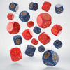 Q Workshop Crosshairs Compact D6 Dice Set Cobalt&Red (20)