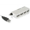 DeLock externú slim USB 2.0 hub 4portový