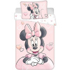 Jerry Fabrics obliečky Minnie Powder pink baby 100 x 135 , 40 x 60 cm