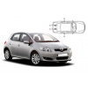 Slnečné clony na okná - TOYOTA Auris hatchback 5dv. (2006-2012) - Komplet sada