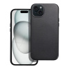 Kožený kryt Mag Cover iPhone 15 Plus čierny
