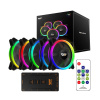Súprava ventilátorov ARGB Darkflash DR12 Pro 5v1 120x120 (čierna) 20874