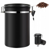 Nádoba na kávu Bedee nerezová oceľ čierna hermetická 1,8 l