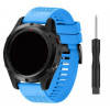 eses Silikónový remienok pre Garmin EasyFit/QuickFit 20 mm Farba: svetlo modrá