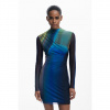 Dámské šaty DESIGUAL 25WWVK43 5080 VEST SHIRA 5080 BLUE velikost S