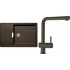 Set Schock S14-1 (dřez Tia D-100LS Bronze + baterie Epos Bronze)