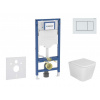 GEBERIT - Duofix Set předstěnové instalace, klozetu Arkas I a sedátka softclose, tlačítko Sigma30, bílá/bílá mat SANI11CA3156B