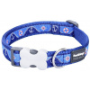 Red Dingo obojok Nautical Dark Blue 2 × 30 – 47 cm