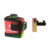 Křížový laser FKD MW-93T 3x360 v kufru + přijímač - zelený paprsek